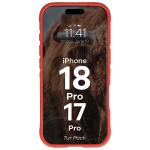 Kit protectie 2 in 1 BizonMobile, Carcasa Bizon Tur si Folie sticla securizata Bizon Glass Edge, compatibil cu iPhone 18 Pro / 17 Pro, Rosu 6 - lerato.ro