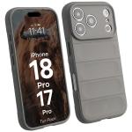 Kit protectie 2 in 1 BizonMobile, Carcasa Bizon Tur si Folie sticla securizata Bizon Glass Edge, compatibil cu iPhone 18 Pro / 17 Pro, Light Grey 4 - lerato.ro
