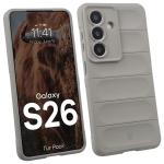 Kit protectie 2 in 1 BizonMobile, Carcasa Bizon Tur si Folie sticla securizata Bizon Glass Edge, compatibil cu Samsung Galaxy S26, Light Grey 4 - lerato.ro