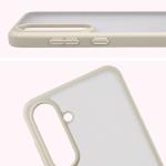 Carcasa Bizon Angelo compatibila cu Samsung Galaxy S26 FE / S25 FE, Transparent / Bej 4 - lerato.ro