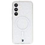 Carcasa Bizon SparklO cu MagSafe compatibila cu Samsung Galaxy S26 FE / S25 FE, Glitter Clear 2 - lerato.ro