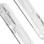 Carcasa Bizon SparklO cu MagSafe compatibila cu Samsung Galaxy S26 FE / S25 FE, Glitter Clear 5 - lerato.ro