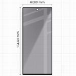 Folie sticla securizata Bizon Glass Edge Shadow Privacy compatibila cu Samsung Galaxy Z Fold 8 Ultra, Negru 3 - lerato.ro