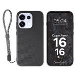 Carcasa Bizon CarbO cu MagSafe si Wrist Strap compatibila cu Oppo Reno 16 / 16 Pro, Negru 2 - lerato.ro