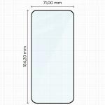 Folie sticla securizata Bizon Glass Edge compatibila cu Oppo Reno 16 F / 16 FS, Negru 3 - lerato.ro