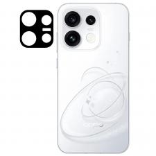Folii protectie telefoane OPPO, Set 2 folii sticla securizata camera foto Bizon Glass Lens compatibile cu Oppo Reno 16 F / 16 F, Negru, lerato.ro