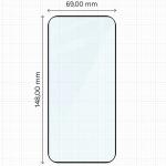 Folie sticla securizata Bizon Glass Edge compatibila cu Oppo Reno 16 / 16 Pro, Negru 3 - lerato.ro