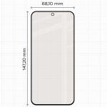 Set 2 folii sticla securizata Bizon Glass Matte Duo compatibile cu Oppo Reno 16 / 16 Pro, Negru 3 - lerato.ro