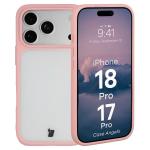 Carcasa Bizon Angelo compatibila cu iPhone 18 Pro / 17 Pro, Transparent / Roz 3 - lerato.ro