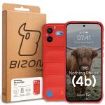 Carcasa Bizon Tur compatibila cu Nothing Phone (4b), Rosu 9 - lerato.ro