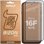 Set 2 folii sticla securizata Bizon Glass Matte Duo compatibile cu Oppo Reno 16 F / 16 FS, Negru 2 - lerato.ro