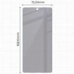 Folie sticla hibird Bizon Hybrid Shadow Privacy compatibila cu Motorola Edge 70 Max, Negru 3 - lerato.ro