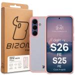 Carcasa Bizon Angelo compatibila cu Samsung Galaxy S26 FE / S25 FE, Transparent / Roz 7 - lerato.ro