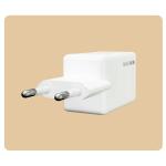 Incarcator retea Bizon Charger GaN3, 25W, 3A, 1xUSB-C, 1xUSB-A, Fast Charging, Alb 7 - lerato.ro