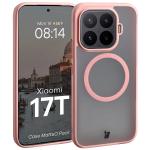 Kit protectie 2 in 1 BizonMobile, Carcasa Bizon MatteO si Folie sticla securizata Bizon Glass Edge, compatibil cu Xiaomi 17T, Roz 4 - lerato.ro