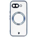 Carcasa cu protectie pentru camera Bizon GuardO cu MagSafe compatibila cu Google Pixel 10a, Transparent / Albastru 2 - lerato.ro