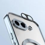 Carcasa cu protectie pentru camera Bizon GuardO cu MagSafe compatibila cu Google Pixel 10a, Transparent / Albastru 4 - lerato.ro
