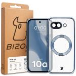 Carcasa cu protectie pentru camera Bizon GuardO cu MagSafe compatibila cu Google Pixel 10a, Transparent / Albastru 6 - lerato.ro