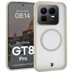 Kit protectie 2 in 1 BizonMobile, Carcasa Bizon MatteO si Folie sticla securizata Bizon Glass Edge, compatibil cu Realme GT 8 Pro, Bej 4 - lerato.ro