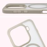 Kit protectie 2 in 1 BizonMobile, Carcasa Bizon MatteO si Folie sticla securizata Bizon Glass Edge, compatibil cu Oppo Find X9 Pro, Bej 5 - lerato.ro