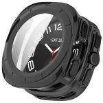 Carcasa cu protectie ecran din sticla securizata BizonMobile Adamo compatibila cu Samsung Galaxy Watch Ultra 2 47mm, Negru 2 - lerato.ro