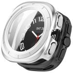 Carcasa cu protectie ecran din sticla securizata BizonMobile Adamo compatibila cu Samsung Galaxy Watch Ultra 2 47mm, Satin Silver 2 - lerato.ro