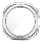 Carcasa cu protectie ecran din sticla securizata BizonMobile Adamo compatibila cu Samsung Galaxy Watch Ultra 2 47mm, Satin Silver 9 - lerato.ro