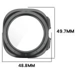 Carcasa cu protectie ecran din sticla securizata BizonMobile Adamo compatibila cu Samsung Galaxy Watch Ultra 2 47mm, Matte Gray 3 - lerato.ro