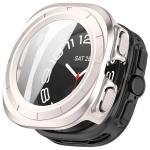 Carcasa cu protectie ecran din sticla securizata BizonMobile Adamo compatibila cu amsung Galaxy Watch Ultra 2 47mm, Satin Champagne 2 - lerato.ro