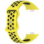 Curea Bizon Octo compatibila cu Xiaomi Redmi Watch 6 / 5 / 4, Galben / Negru 6 - lerato.ro