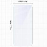 Folie sticla hibird Bizon Hybrid Mule compatibila cu Google Pixel 11 Pro, Transparent 3 - lerato.ro
