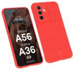 Kit protectie 2 in 1 BizonMobile, Carcasa Bizon Tur si Folie sticla securizata Bizon Glass Edge, compatibil cu Samsung Galaxy A36 5G / A56 5G, Rosu 4 - lerato.ro