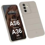 Kit protectie 2 in 1 BizonMobile, Carcasa Bizon Tur si Folie sticla securizata Bizon Glass Edge, compatibil cu Samsung Galaxy A36 5G / A56 5G, Light Grey 4 - lerato.ro
