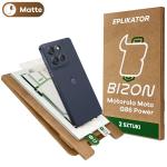 Set 2 folii protectie Bizon Eplikator Film Matte compatibile cu Motorola Moto G86 Power 5G, Transparent 2 - lerato.ro