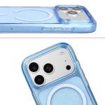 Husa Bizon SparklO cu MagSafe compatibila cu iPhone 18 Pro / 17 Pro, Glitter Blue 6 - lerato.ro