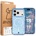 Husa Bizon SparklO cu MagSafe compatibila cu iPhone 18 Pro / 17 Pro, Glitter Blue 7 - lerato.ro