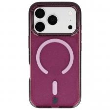Huse si carcase iPhone 18 Pro, Husa Bizon SparklO cu MagSafe compatibila cu iPhone 18 Pro / 17 Pro, Glitter Burgundy, lerato.ro