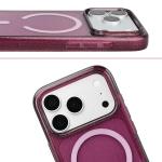 Husa Bizon SparklO cu MagSafe compatibila cu iPhone 18 Pro / 17 Pro, Glitter Burgundy 6 - lerato.ro