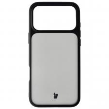 Huse si carcase iPhone 18 Pro Max, Husa Bizon Angelo compatibila cu iPhone 18 Pro Max / 17 Pro Max, Transparent / Negru, lerato.ro