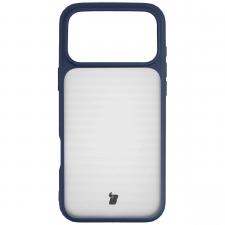 Huse si carcase iPhone 18 Pro Max, Husa Bizon Angelo compatibila cu iPhone 18 Pro Max / 17 Pro Max, Clear / Dark Blue, lerato.ro