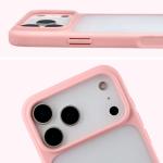 Husa Bizon Angelo compatibila cu iPhone 18 Pro Max / 17 Pro Max, Transparent / Roz 4 - lerato.ro