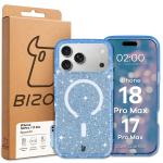 Husa Bizon SparklO cu MagSafe compatibila cu iPhone 18 Pro Max / 17 Pro Max, Glitter Blue 7 - lerato.ro