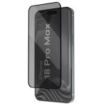 Set 2 folii sticla securizata Bizon Glass Aplikator Shadow Privacy, Kit montare inclus, compatibile cu iPhone 18 Pro Max, Negru 4 - lerato.ro