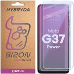 Set 2 folii sticla hibrid Bizon Hybrid Mule Duo compatibile cu Motorola Moto G37 Power 5G, Transparent 2 - lerato.ro