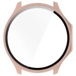 Carcasa cu protectie ecran din sticla securizata BizonMobile compatibila cu OnePlus Watch 3 / Oppo Watch X2, Roz 9 - lerato.ro