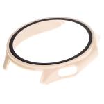 Carcasa cu protectie ecran din sticla securizata BizonMobile compatibila cu OnePlus Watch 3 / Oppo Watch X2, Bej 7 - lerato.ro