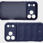 Kit protectie 2 in 1 BizonMobile, Carcasa Bizon Tur si Folie sticla securizata Bizon Glass Edge, compatibil cu iPhone 17 Pro Max, Dark Blue 8 - lerato.ro
