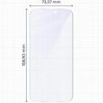 Set 2 folii protectie Bizon Eplikator Hybrid Mule compatibile cu iPhone 18 Pro Max / 17 Pro Max, Transparent 3 - lerato.ro