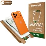 Set 2 folii protectie Bizon Eplikator Film Matte compatibile cu iPhone 18 Pro Max / 17 Pro Max, Transparent 2 - lerato.ro