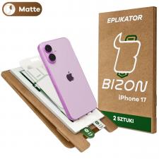 Set 2 folii protectie Bizon Eplikator Film Matte compatibile cu iPhone 17, Transparent